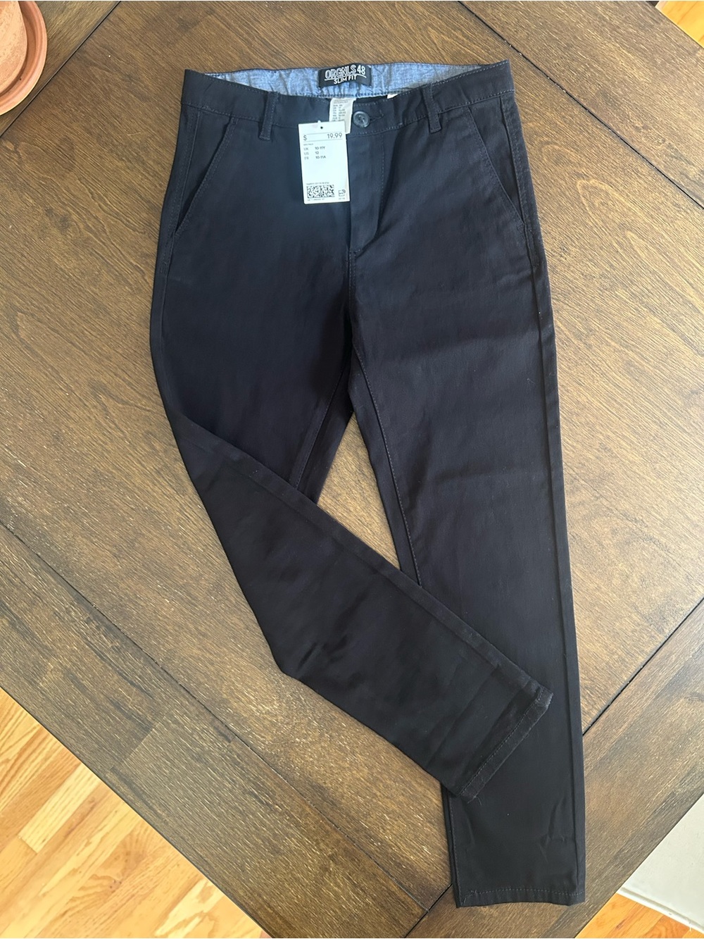 NWT H&M Black Pants Boys- Size 12
